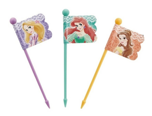 (Pre-Order) Skater Lunch Picks 9 pieces [3 patterns × 3 pieces] Princess