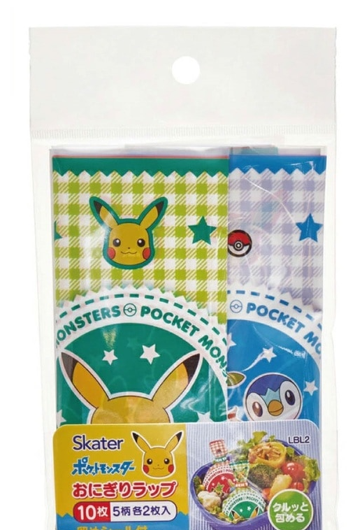 (Pre-Order) Skater Onigiri Wrap 10 Pieces [2 Pieces × 5 Patterns] Pokemon