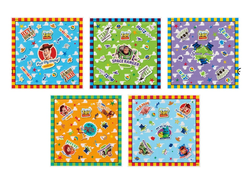 (Pre-Order) Skater Onigiri Wrap 10 Sheets [2 Pieces × 5 Patterns] Toy Story
