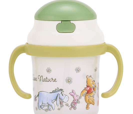(Pre-Order) Skater Straw Hopper Two-Handed Mug Winnie the Pooh Baby Supplies Goods Drinking Practice Disney