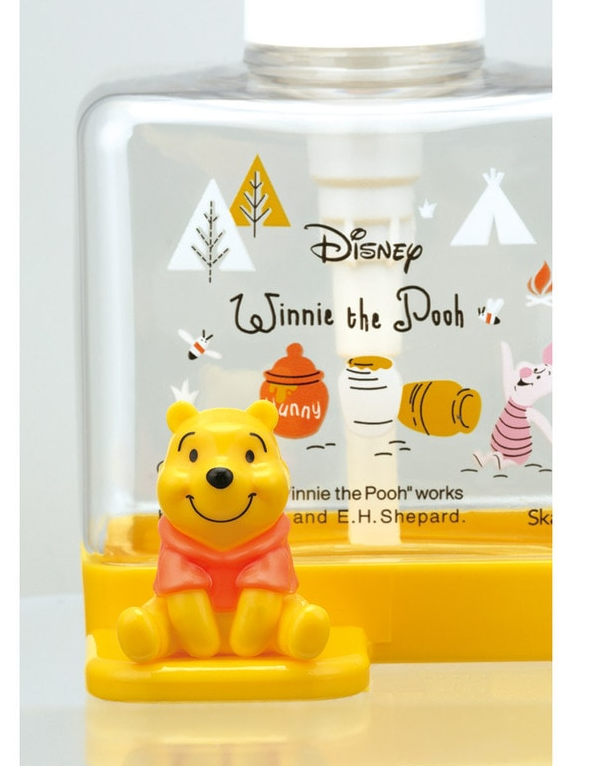 (Pre-Order) Skater Soap Dispenser with Mascot 250ml Refillable Bottle Hand Wash Pump Bottle Winnie the Pooh