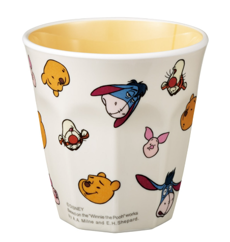 (Pre-Order) Skater Winnie the Pooh Friends Funny Face Melamine Cup