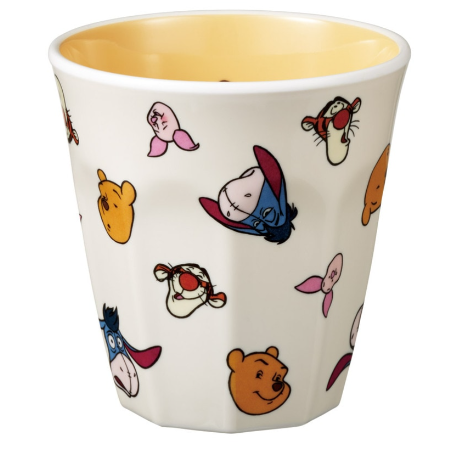 (Pre-Order) Skater Winnie the Pooh Friends Funny Face Melamine Cup