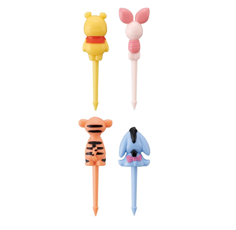 (Pre-Order) Skater Lunch Picks, 4-Pack Winnie the Pooh