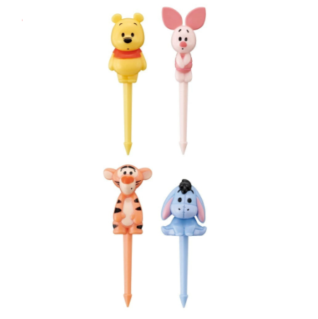 (Pre-Order) Skater Lunch Picks, 4-Pack Winnie the Pooh