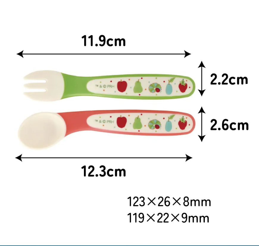 (Pre-Order) Skater + The Very Hungry Caterpillar Spoon & Fork Set