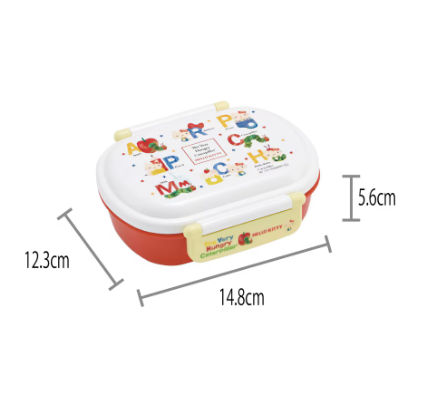 (Pre-Order) Skater + The Very Hungry Caterpillar ento Box with Soft Lid, 1 Tier/360ml