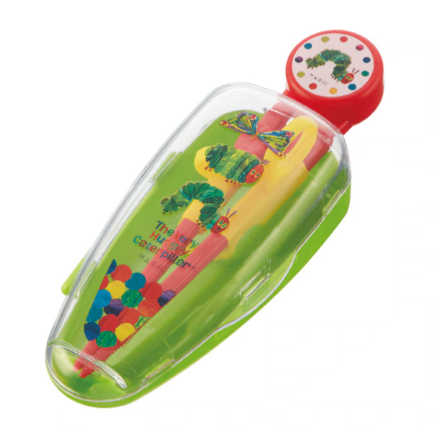 (Pre-Order) Skater + The Very Hungry Caterpillar Deluxe Training Chopsticks (Right-Handed)