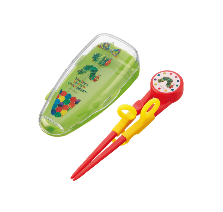 (Pre-Order) Skater + The Very Hungry Caterpillar Deluxe Training Chopsticks (Right-Handed)