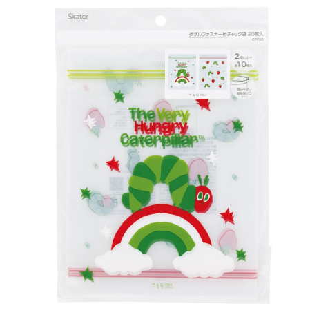 (Pre-Order) Skater + The Very Hungry Caterpillar Zipper Bags, 20-Count