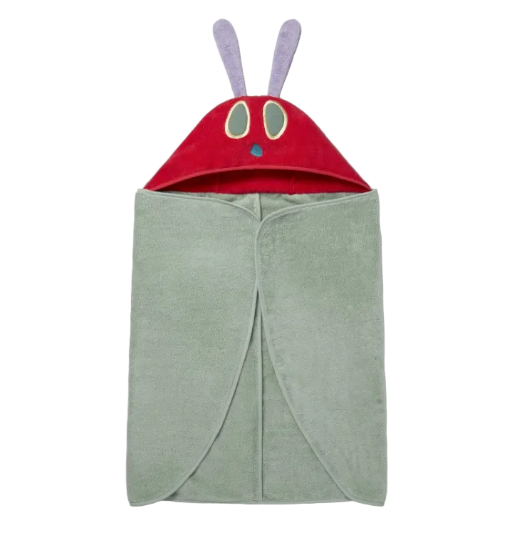 (Pre-Order) Mori + The Very Hungry Caterpillar Hooded Bath Towel