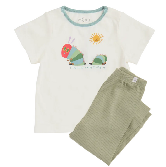 (Pre-Order) Mori + The Very Hungry Caterpillar T-shirt & Ribbed Leggings Outfit