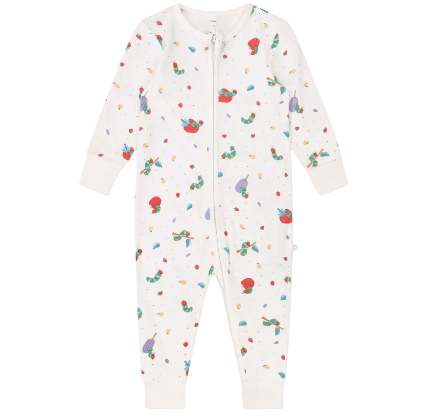 (Pre-Order) Mori + The Very Hungry Caterpillar Clever Zip Sleepsuit