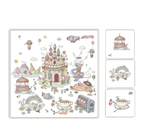 (Pre-Order) Tiny Beni Multiuse Blanket/Swaddle Include 3pcs Matching Handkerchief