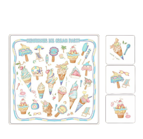 (Pre-Order) Tiny Beni Multiuse Blanket/Swaddle Include 3pcs Matching Handkerchief