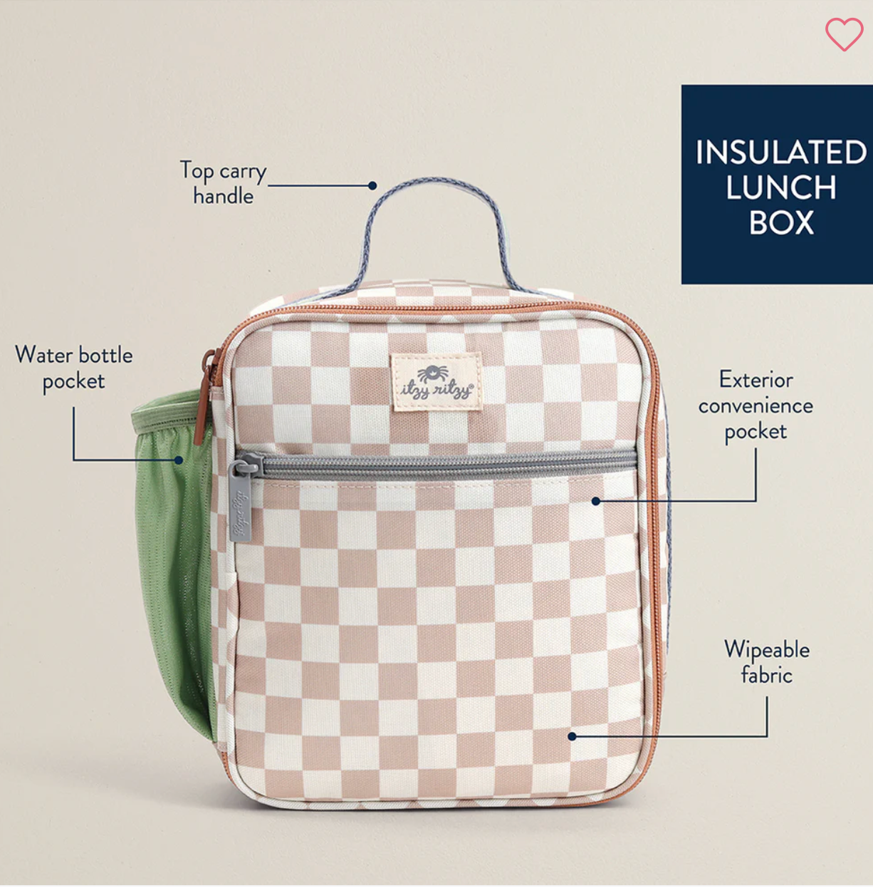 (Pre-order) Itzy Ritzy Toddler Lunch Bag Checkered
