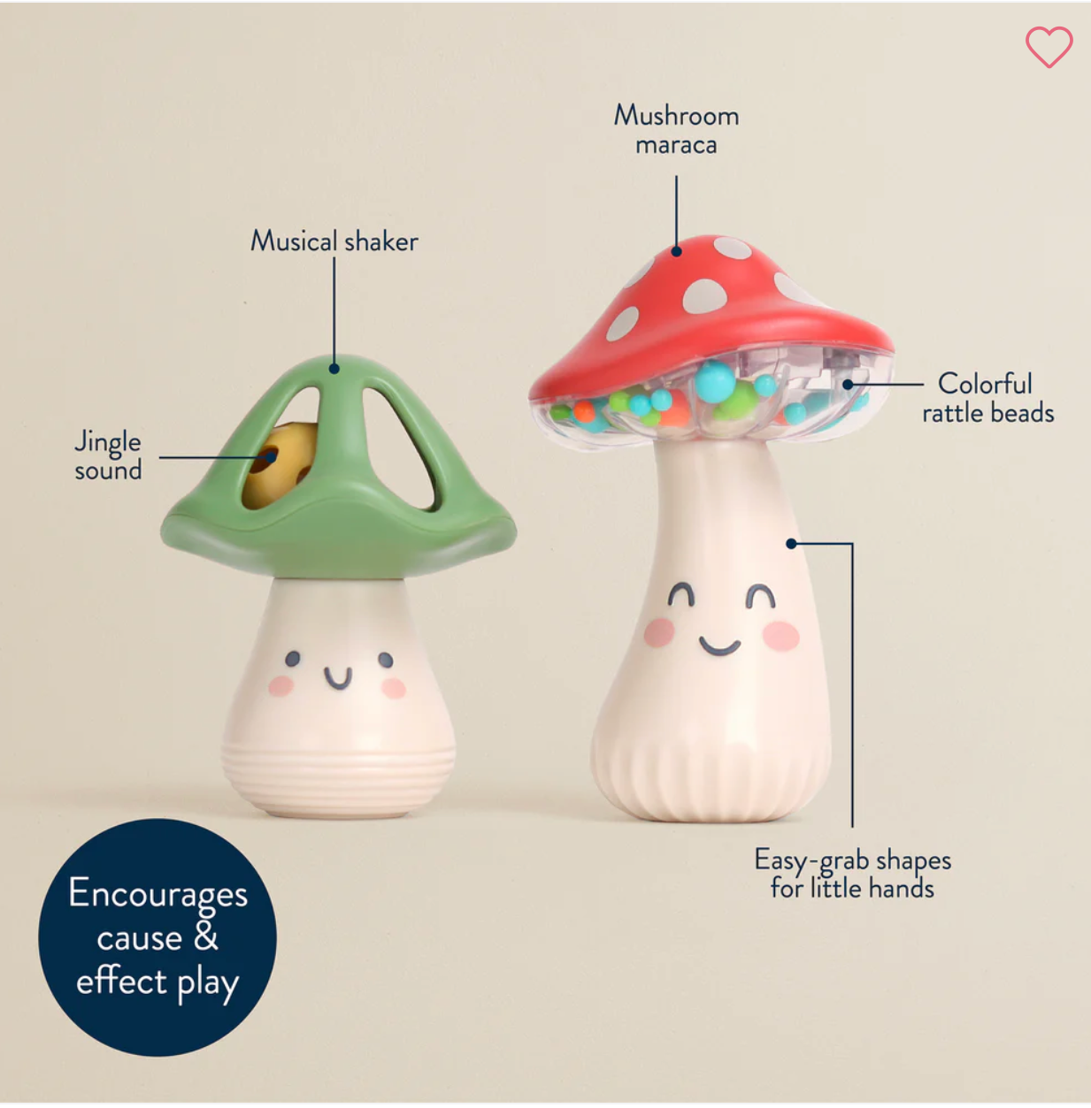 (Pre-order) Mini Maracas Musical Rattle Set