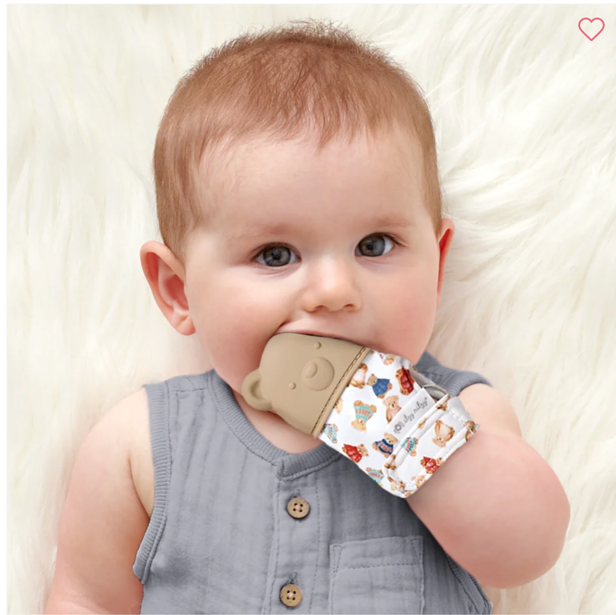 (Pre-order) Itzy Ritzy Teething Mitten Bear