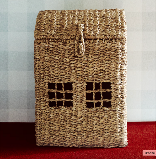 (Pre-order) H&M Home Large house-shaped Storage Basket 33x33x50cm