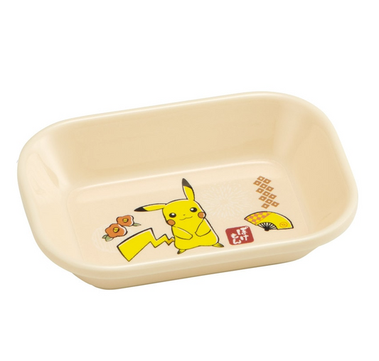 (Pre-Order) Skater Melamine Dish Tray, Small, Plate, Pokemon, Pikachu