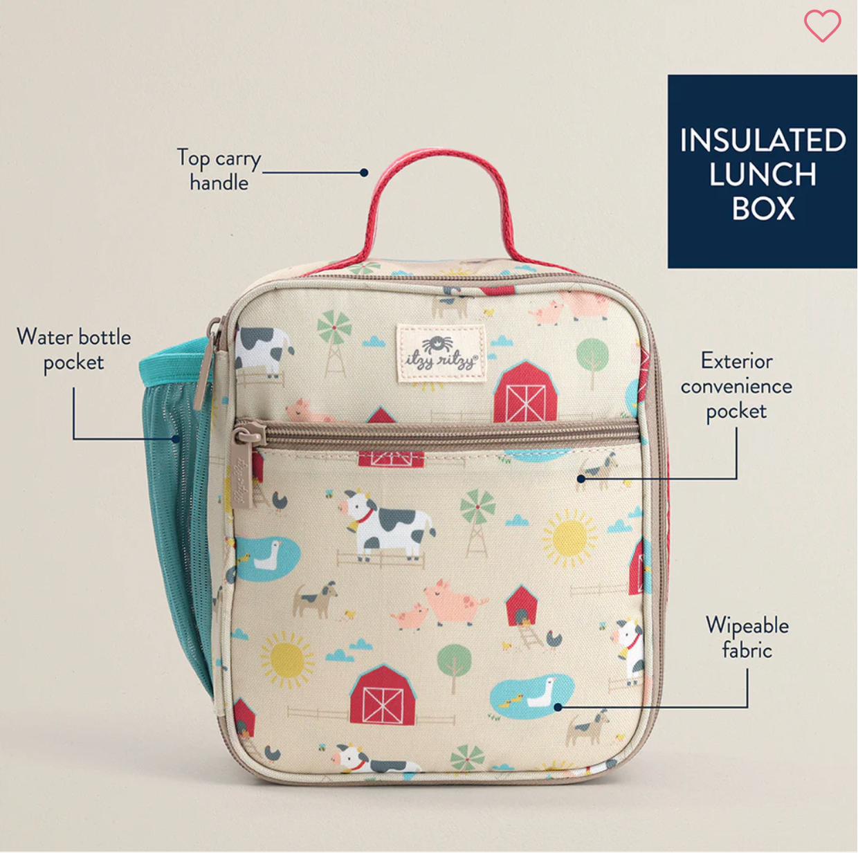 (Pre-order) Itzy Ritzy Toddler Lunch Bag Farm