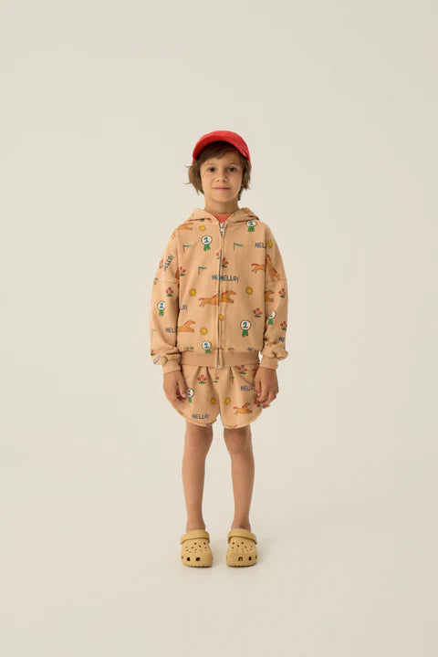(Pre-Order)The Campamento Horses Allover Zipped Sweatshirt