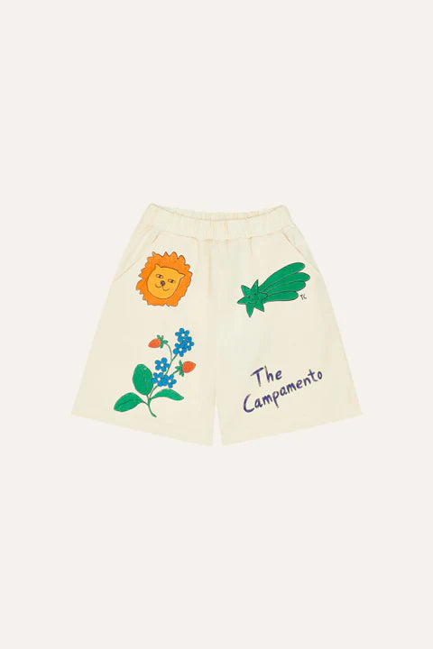 (Pre-Order)The Campamento Drawings Ecru Shorts