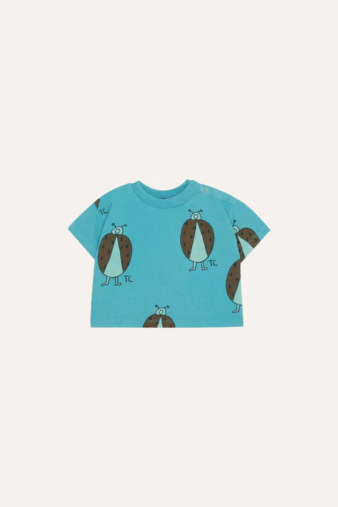(Pre-Order)The Campamento Ladybug Allover Blue Baby Tshirt