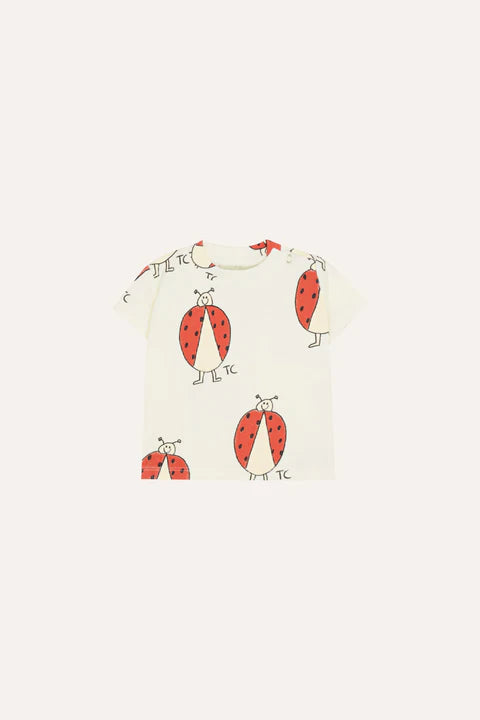 (Pre-Order)The Campamento Ladybug Allover Ecru Baby Tshirt