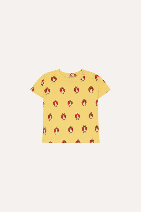 (Pre-Order)The Campamento Ladybug Allover Yellow Baby Tshirt