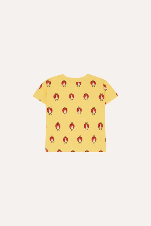 (Pre-Order)The Campamento Ladybug Allover Yellow Baby Tshirt