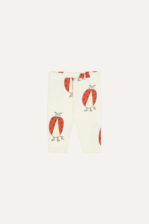 (Pre-Order)The Campamento Ladybug Allover Ecru Baby Leggings
