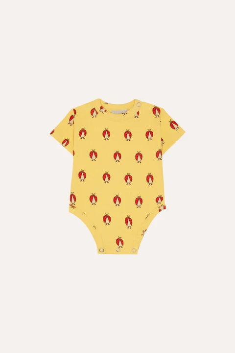 (Pre-Order)The Campamento Ladybug Allover Yellow Baby Body