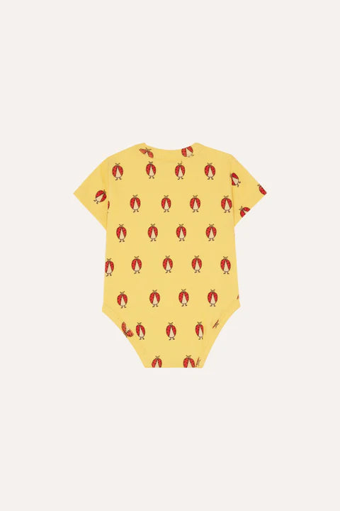(Pre-Order)The Campamento Ladybug Allover Yellow Baby Body