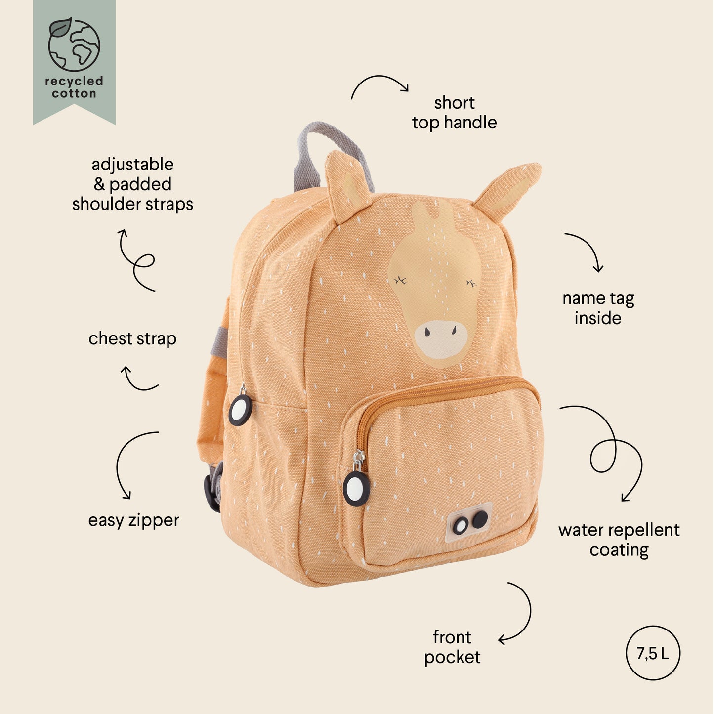 (Pre-Order)Sale Trixie Backpack - Mrs. Giraffe