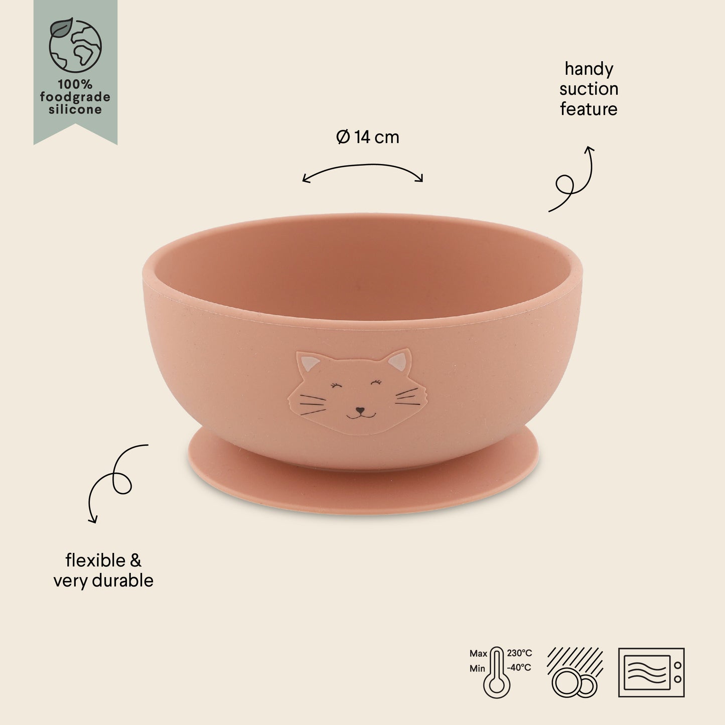 (Pre-Order) SALE Trixie Silicone bowl with suction cup - Mrs. Cat