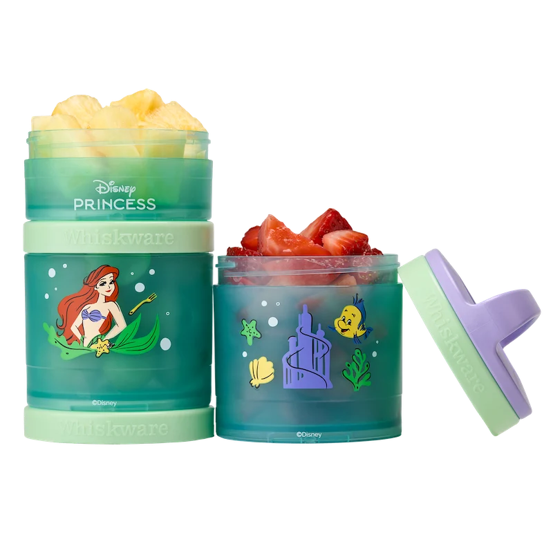 (Pre-Order)Disney Princess Snack Containers Ariel & Flounder