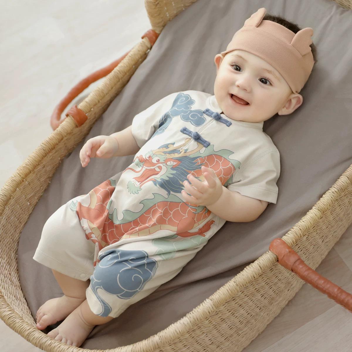 (Pre-Order) Han Gong Fu Great Dragon Spirit Baby Romper