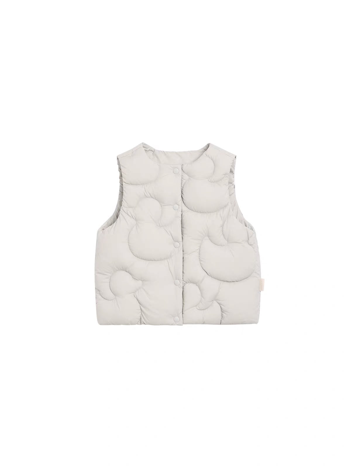 (Pre-Order) White Wheat Puffer Vest Duck