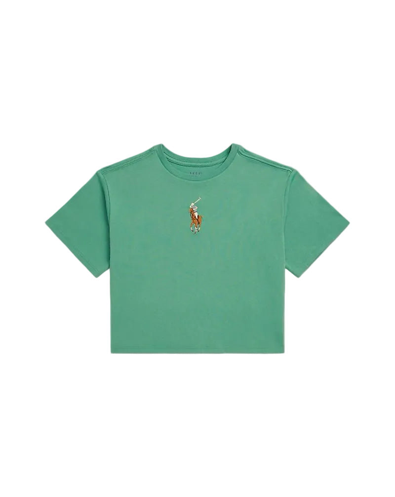 (Pre-Order) Ralph Lauren Girls Big Pony T-Shirt in Green