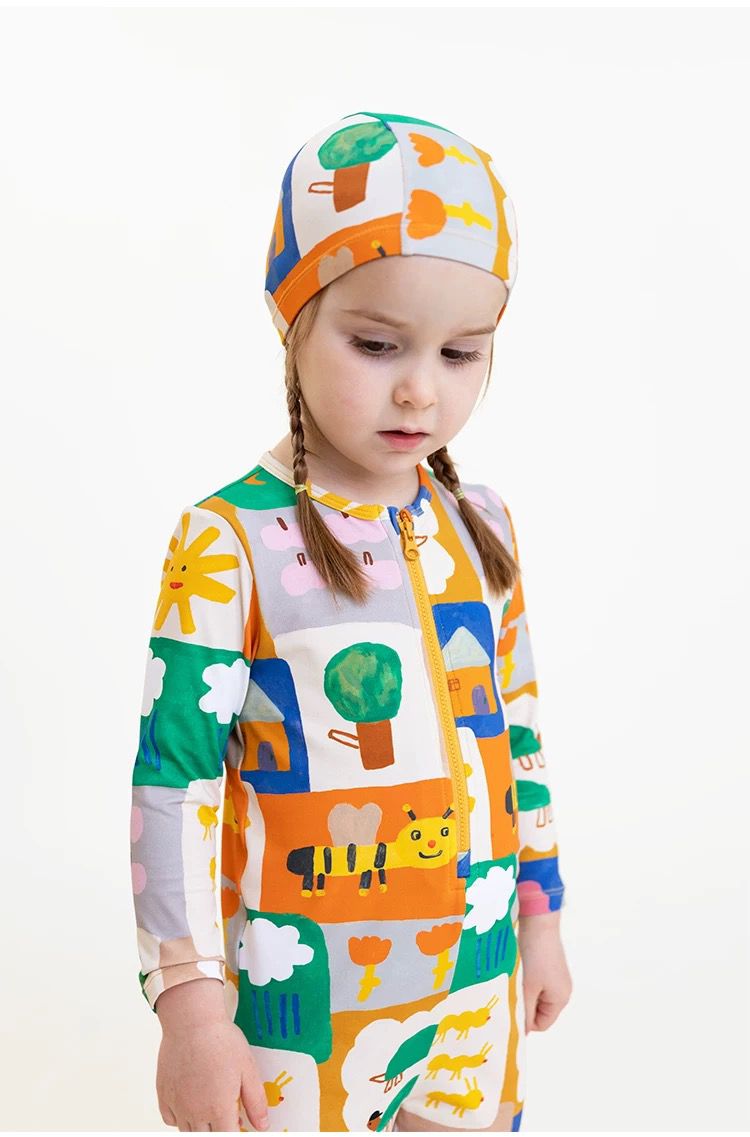 Rice & Sky Bee Longsleeve Simsuit