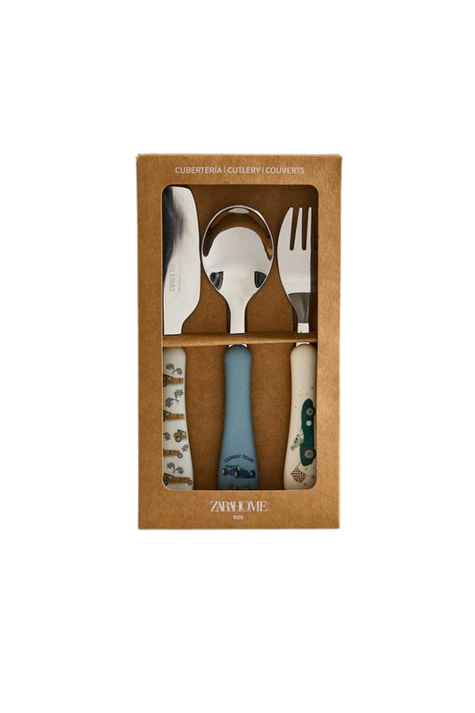 Zara Home Children's Racing Dog Cutlery Set