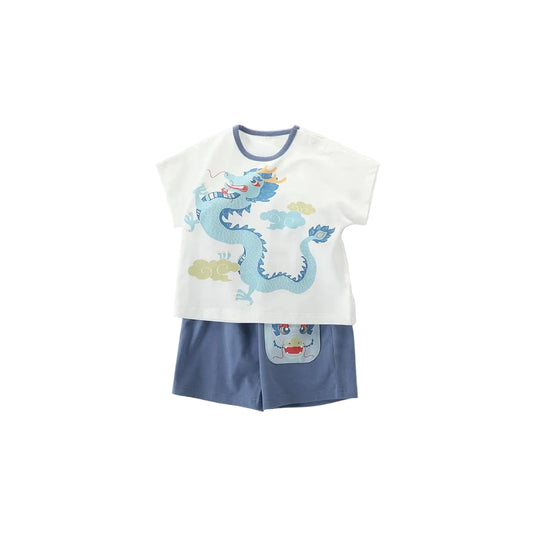 (Pre-Order) Han Gong Fu Little Emperor’s Cloud Tee & Shorts