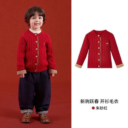 (Pre-Order) Zozo Mommy Classic Cable Knit Cardigan
