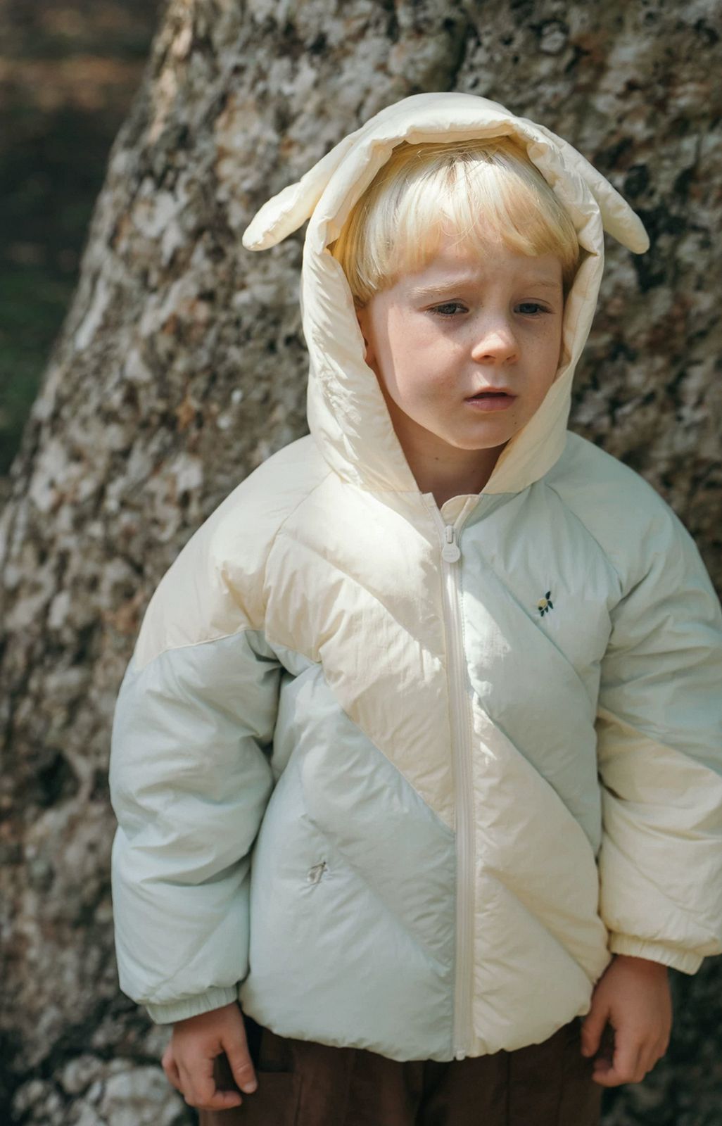 (Pre-Order) White Wheat Puffer Jacket