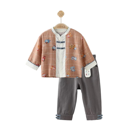 (Pre-Order) Han Gong Fu Rustic Checkered Comfort Set