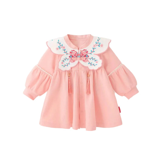 (Pre-Oeder) Zhang Ming Fu Butterfly Collar Frock