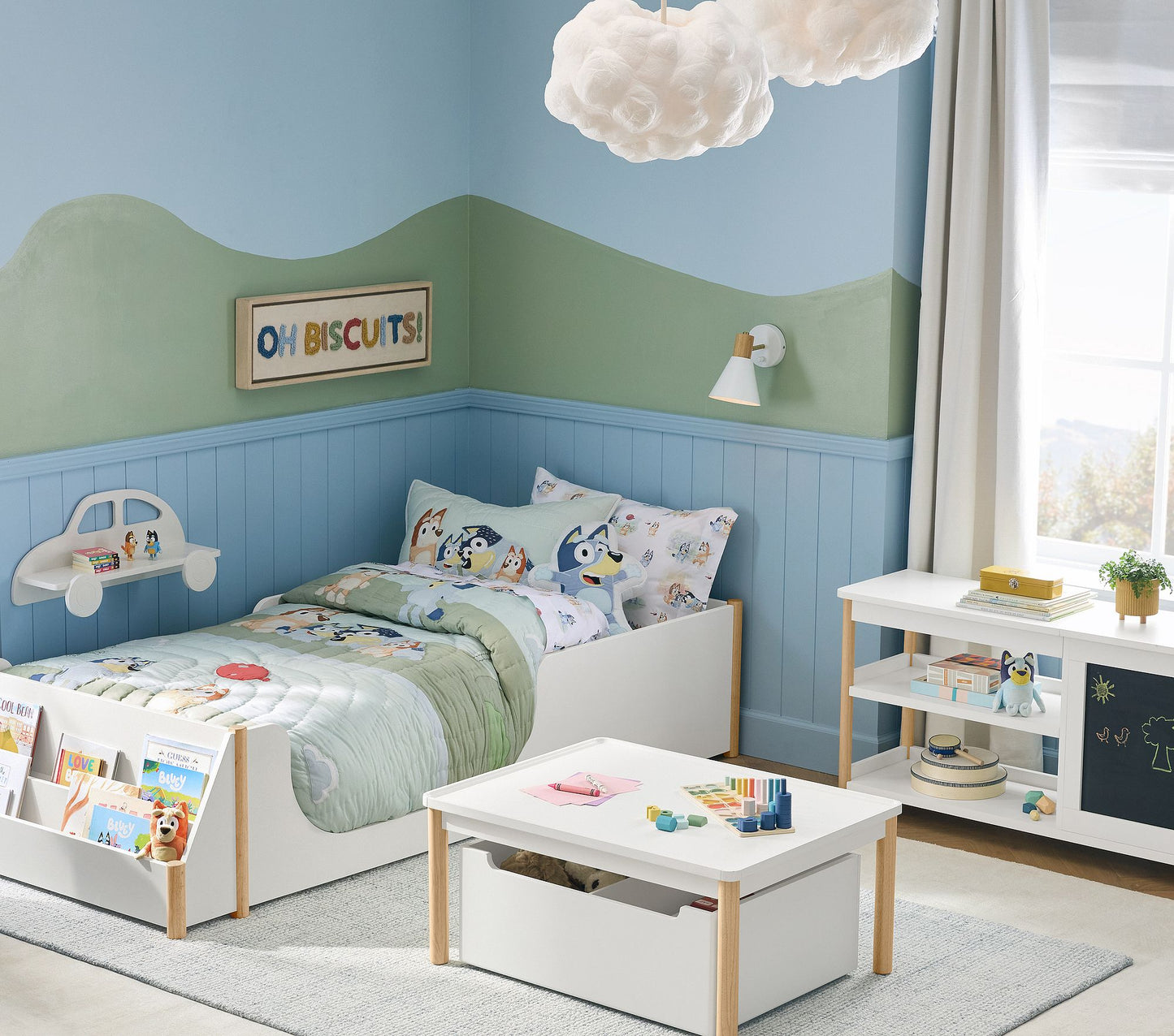 (Pre-Order) Pottery Barn Kids Bluey Organic Sheet Set