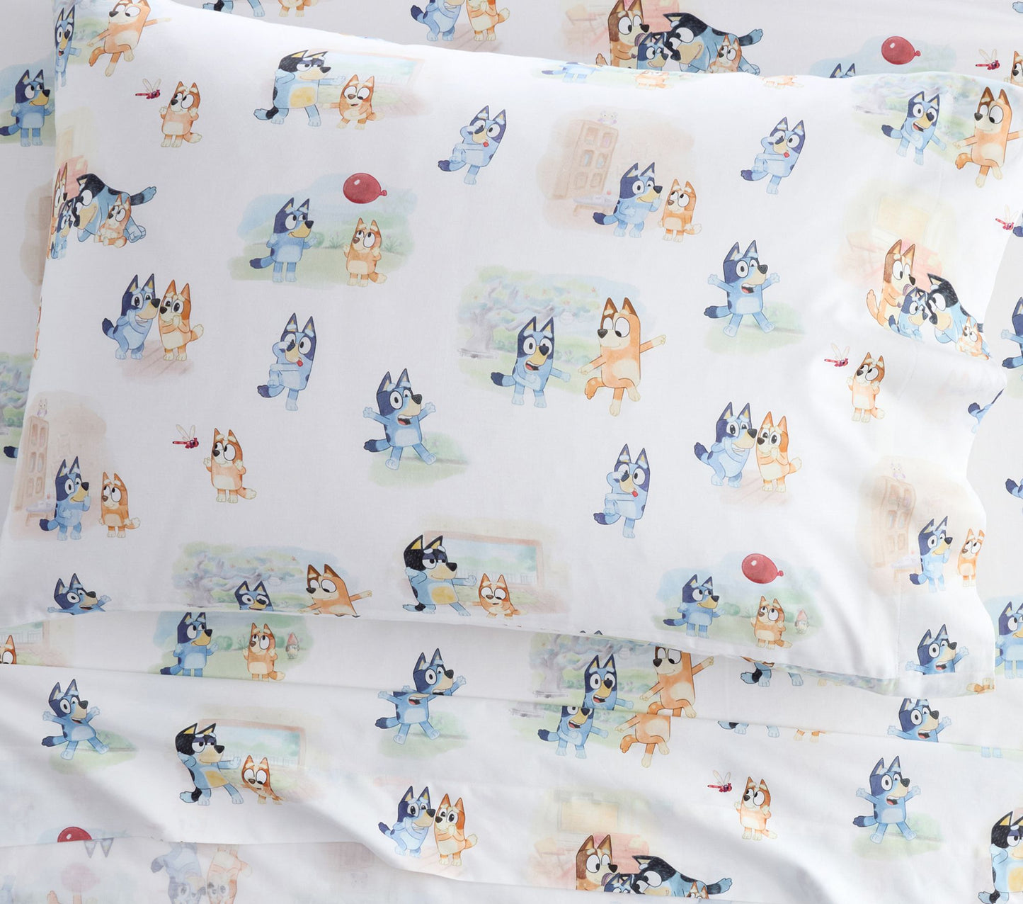 (Pre-Order) Pottery Barn Kids Bluey Organic Sheet Set