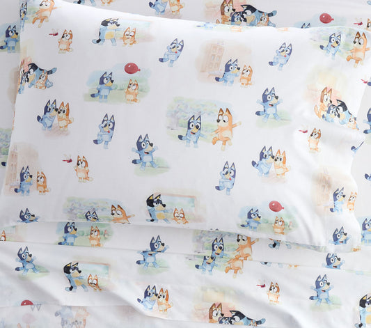 (Pre-Order) Pottery Barn Kids Bluey Organic Sheet Set